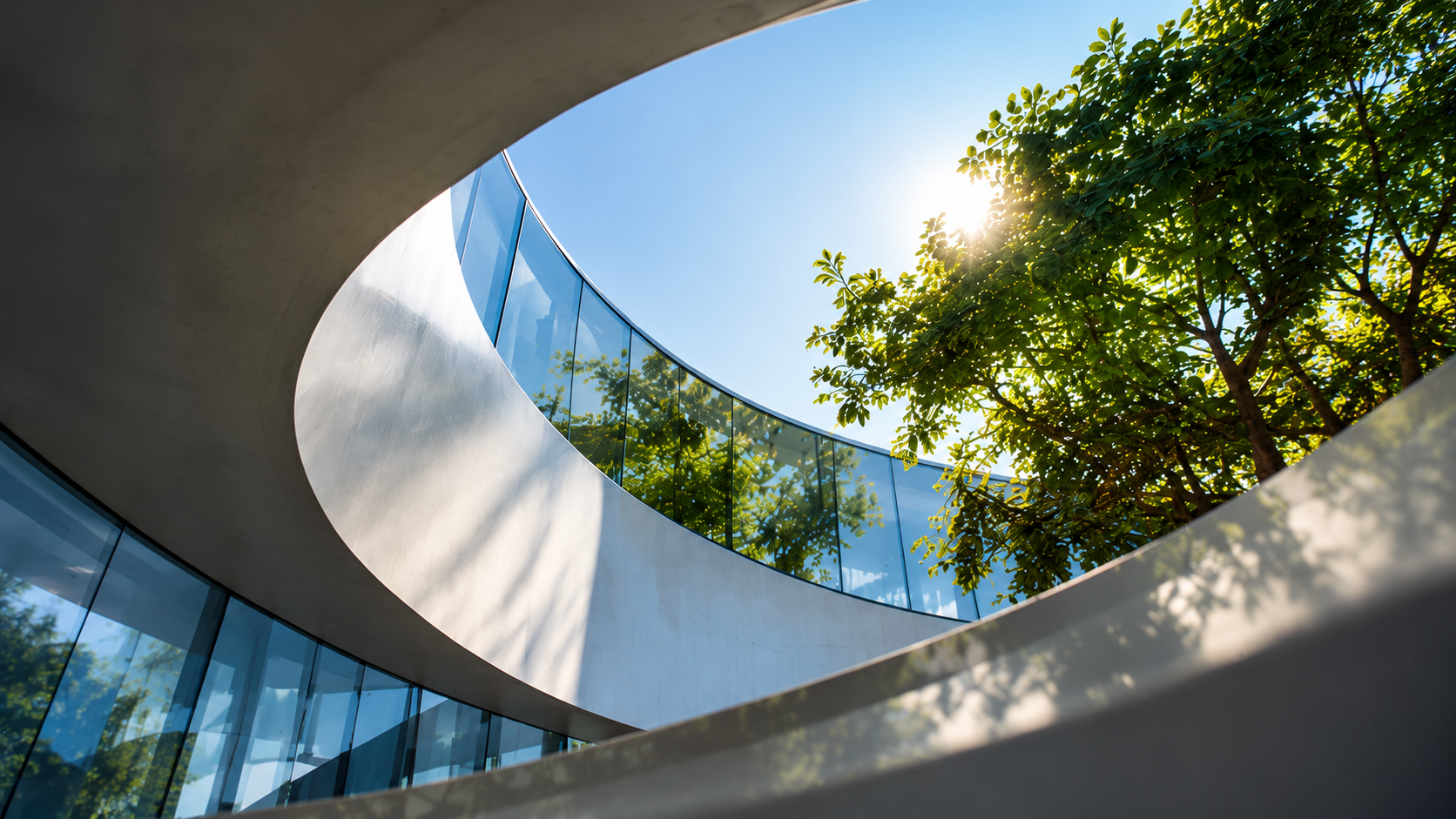 Arquitetura contemporânea integrada à natureza, representando cultura como sistema vivo